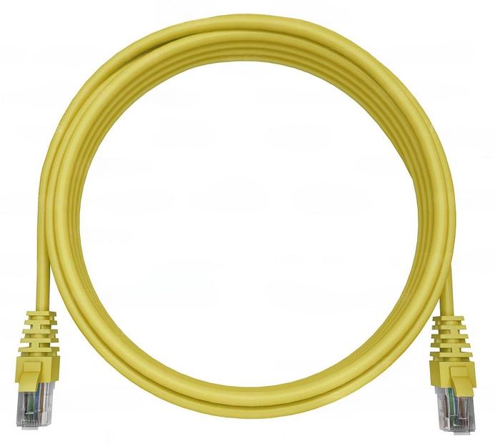Патч-корд NTSS NTSS-PC-UTP-RJ45-5e-0.3-LSZH-YL NTSS-PC-UTP-RJ45-5E-0.3-LSZH UTP RJ-45 вил.-вилка RJ-45 кат.5E 0.3м желтый LSZH (уп.:1шт) фото 1