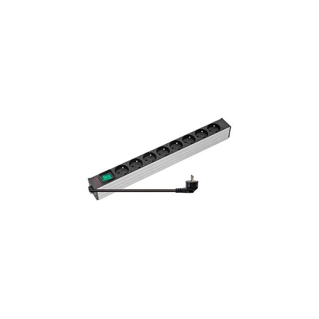 Блок распределения питания SYSMATRIX (PD 0804.019) гор.размещ. 8x Schuko базовые 10 фото 1