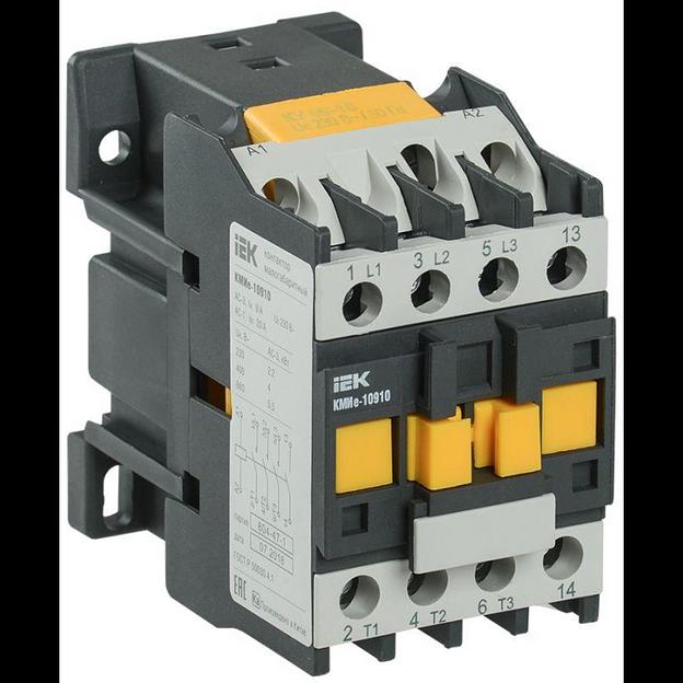 Контактор КМИе-10910 9А 230В/АС3 1НО IEK KKME11-009-230-10 фото 1