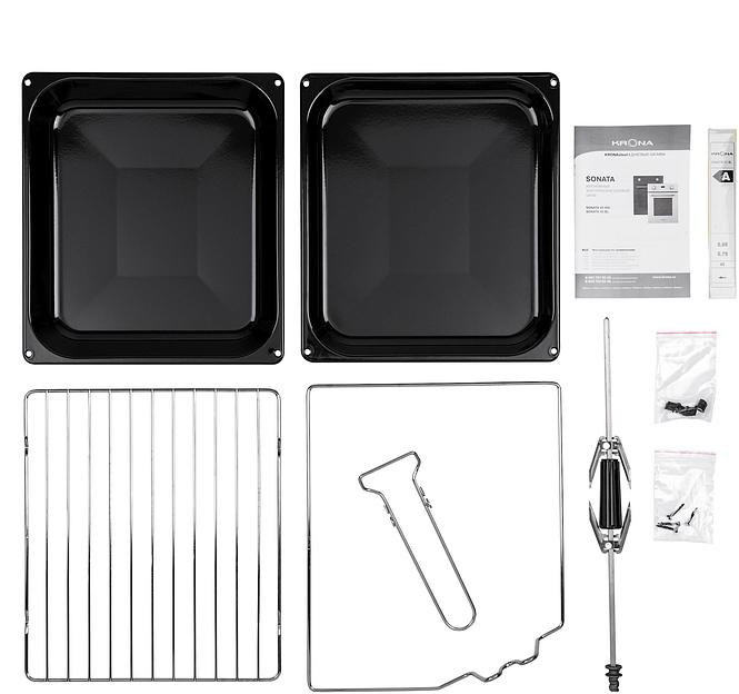 Духовой шкаф Электрический Krona SONATA 45 черный фото 7