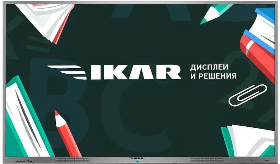 Панель Ikar 75" ИП 75-214-410 черный IPS LED 8ms 16:9 DVI HDMI M/M Cam матовая 1200:1 400cd 178гр/178гр 3840x2160 VGA DP UHD USB 70кг (RUS) фото 1
