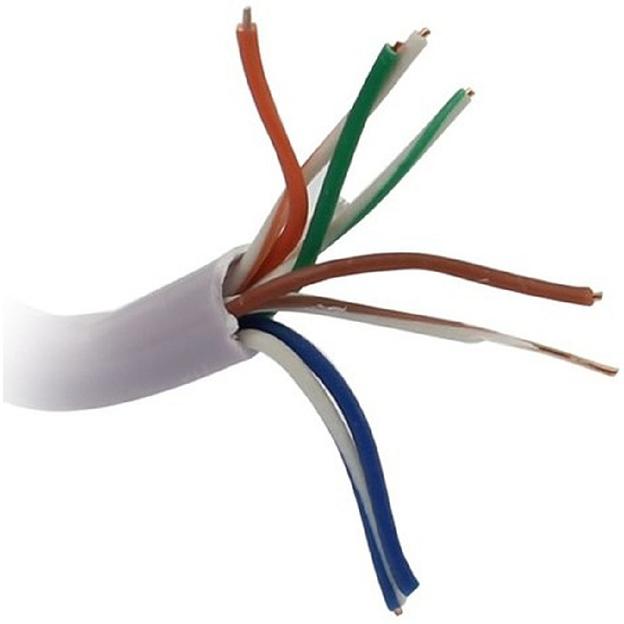 Exegate EX281818RUS Кабель Exegate Special UTP4-C5e-CCA-S26-IN-PVC-GY-100 UTP 4 пары кат.5e CCA, 26AWG, бухта 100м, серый, PVC фото 1