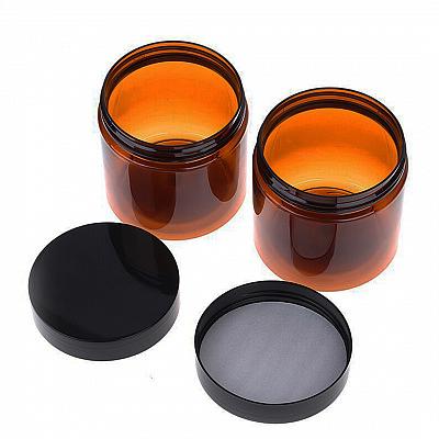 Банка коричневая 400 мл с крышкой и отсекателем, Опт фото 2