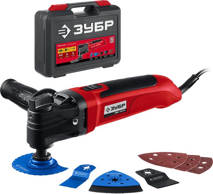 Многофункциональный инструмент Зубр МФИ-400 КН 400Вт красный/черный фото 6