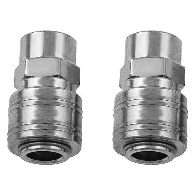 Муфта универсальная быстросъемная ("мама"), внутренняя резьба 1/4", 2 шт.// Stels фото 1