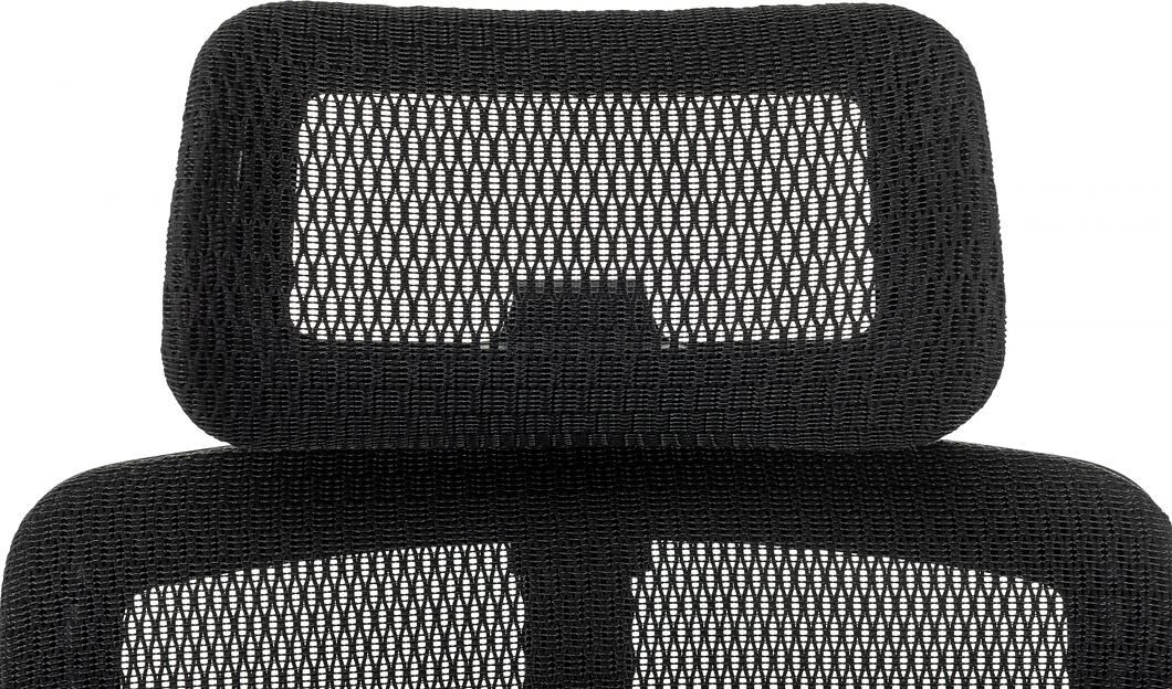 Кресло руководителя Бюрократ MC-912-H черный, сетка с подголов. крестов. металл хром фото 9