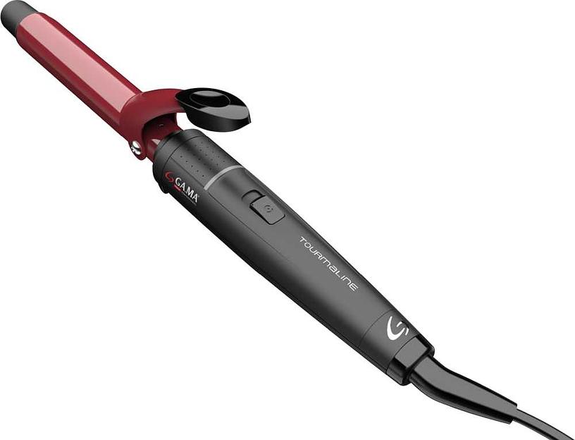 Щипцы Ga.Ma Tourm 19 макс.темп.:220С покрытие:турмалиновое красный/черный фото 1