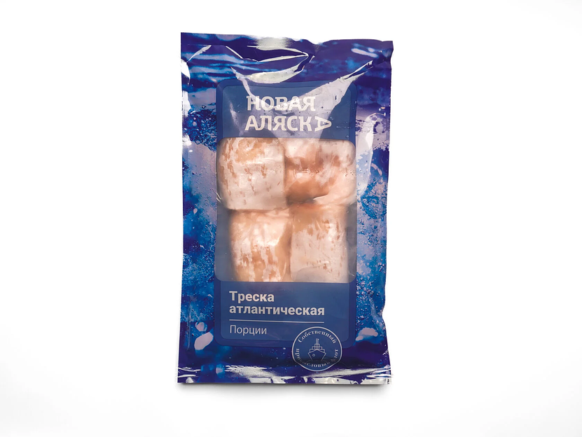 Порции трески атлантической 400 гр (пакет) ОПТ фото 1