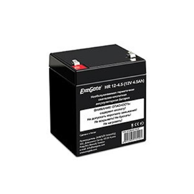 Exegate EX282961RUS Аккумуляторная батарея HR 12-4.5 (12V 4.5Ah, клеммы F1) фото 1
