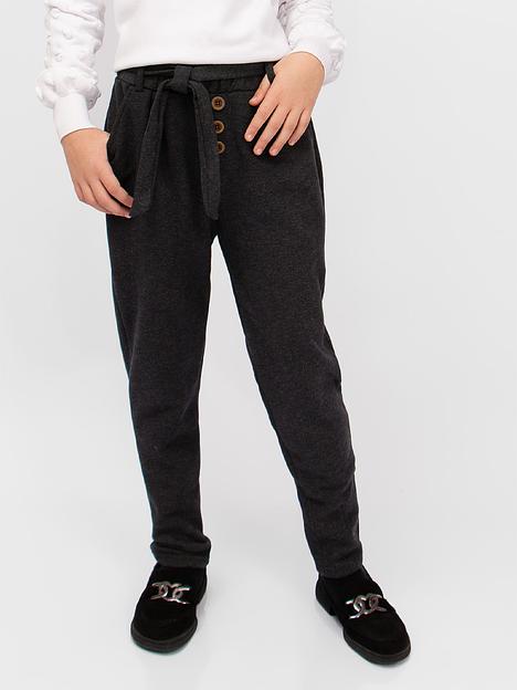 Брюки для девочки Соль&Перец тёмно-серый, арт.SP24115 ОПТ фото 2