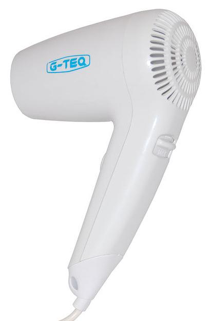 Фен настенный торцевой G-teq 8724, 1200 Вт, 1,2 кВт, 15 м/с, пластик белый фото 3
