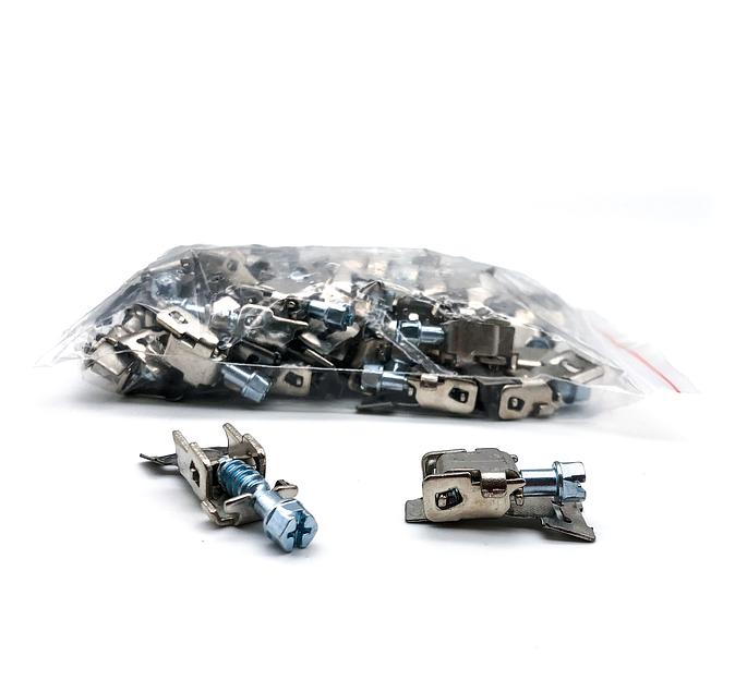 Замок 9мм для ленты хомута нержавеющая сталь (50шт) фото 1