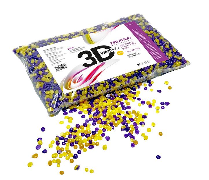 3D полимерный воск для депиляции, Yellow Iris, 500 г фото 1