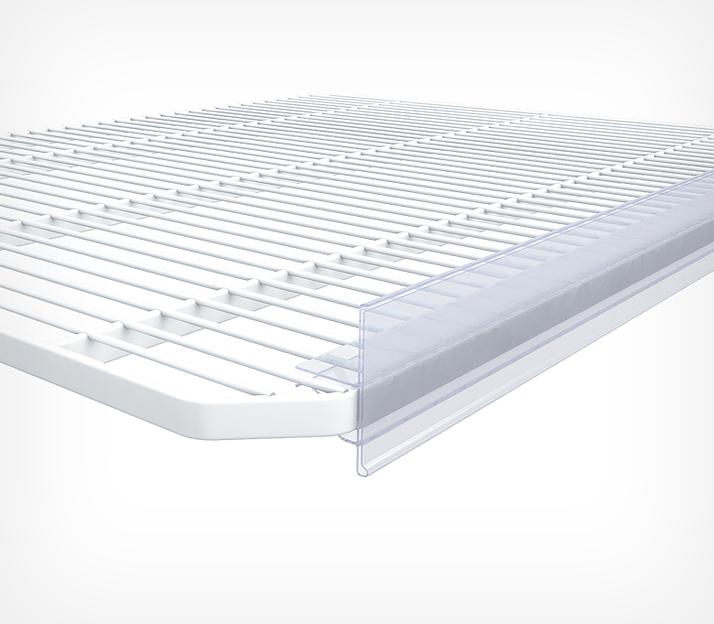 Ценникодержатель на холодильное оборудование CC39 длина 520 мм фото 1