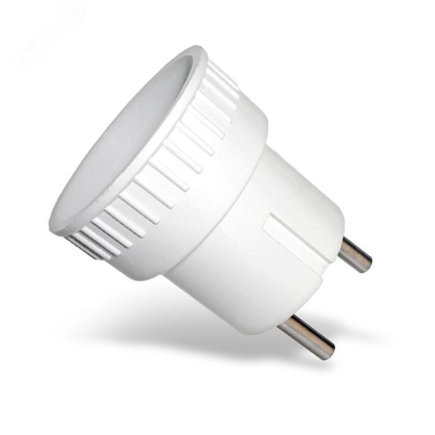 Европереходник без заземления 6А белый фото 4