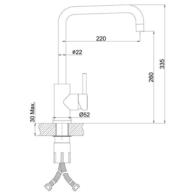 Смеситель Lemark Expert LM5077S для кухни фото 2