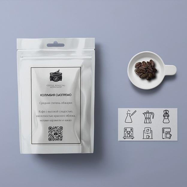 Кофе в зернах/молотый Колумбия Сьюпремо фото 1