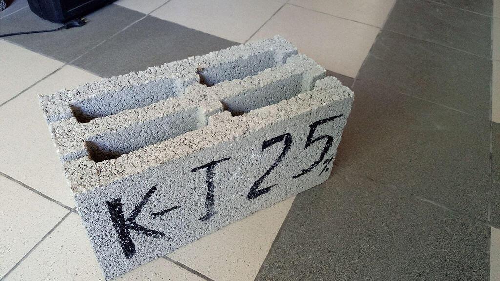 Блок стеновой М-35 4-пустотный 25% керамзита фото 1