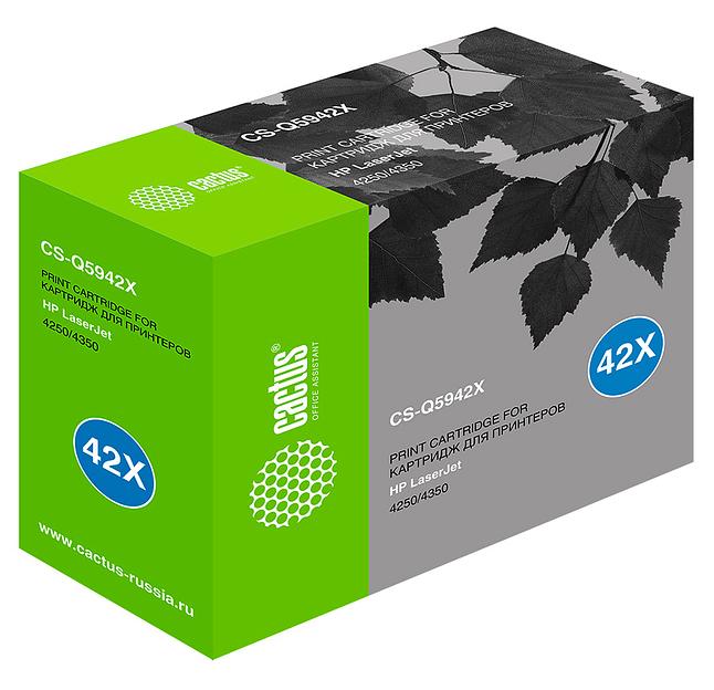 Картридж лазерный Cactus CS-Q5942X Q5942X черный (20000стр.) для HP LJ 4250/ 4350 фото 6