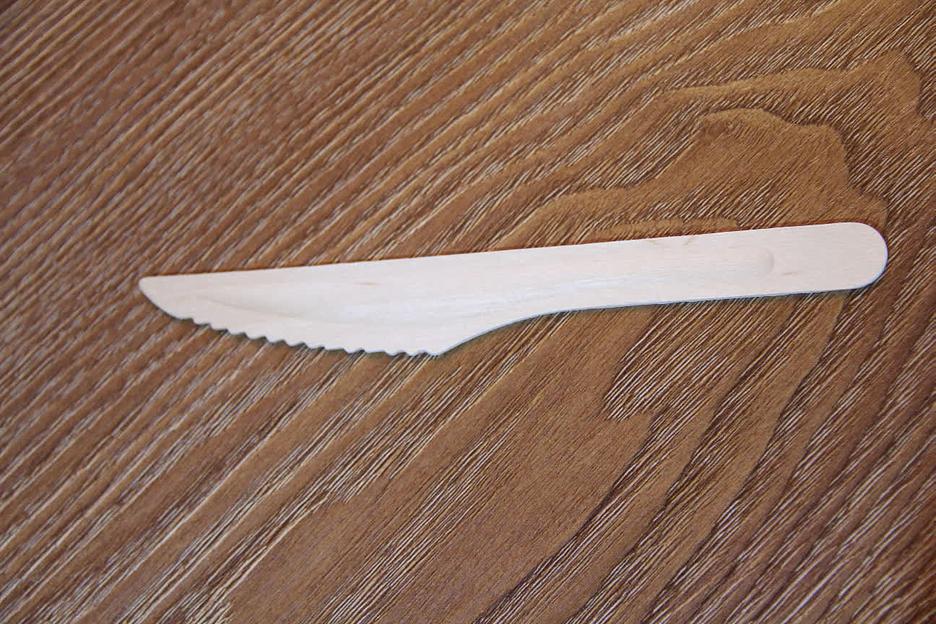 Набор одноразовых ножей 165 мм, в бумажном крафт-пакете (10 шт) фото 6