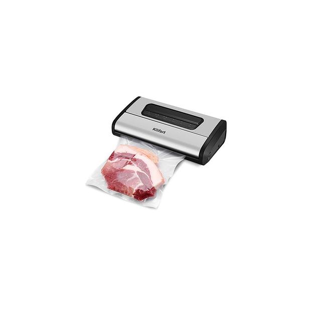 Вакуумный упаковщик KitFort КТ-1519, 165Вт, серебристый фото 1