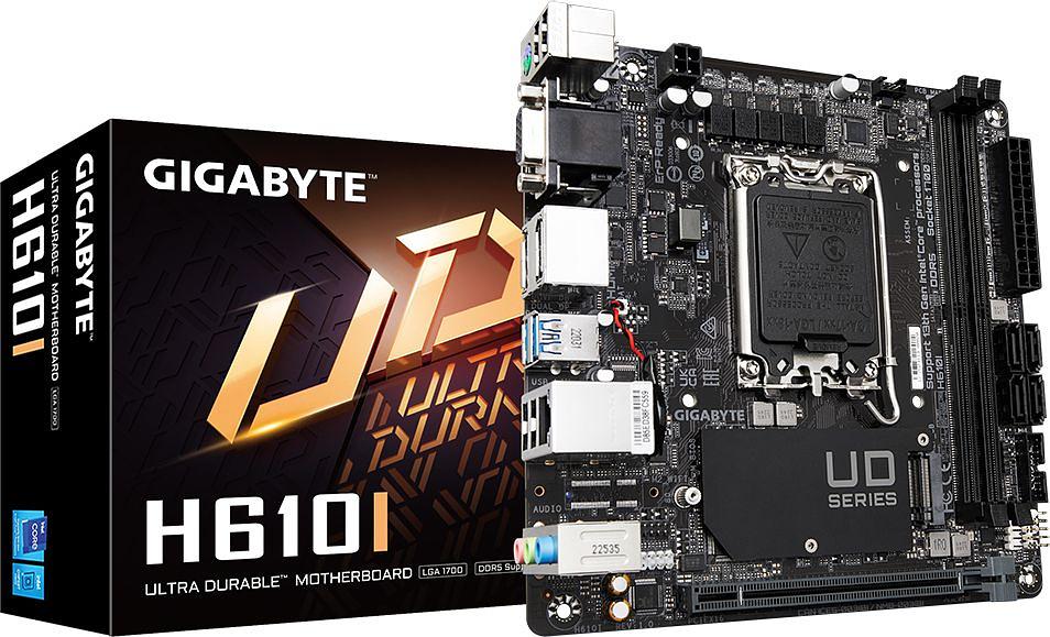 Материнская плата Gigabyte H610I Soc-1700 Intel H610 2xDDR5 mini-ITX AC`97 8ch(7.1) GbLAN+VGA+HDMI+DP фото 5