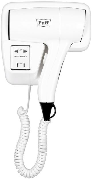 Фен Puff 1201B 1200Вт белый фото 1