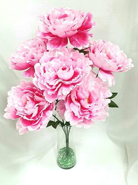 Искусственные цветы - букет «Пион вихрь» ОПТ фото 1