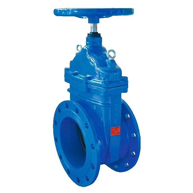 Задвижка 200 ру16 30ч39р чугунная фланцевая с обрезиненным клином УЗТПА фото 1