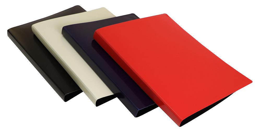 Папка метал.пруж.скоросш. Бюрократ DeLuxe DL07PBBERRY A4 пластик 0.7мм кор.27мм черничный фото 3