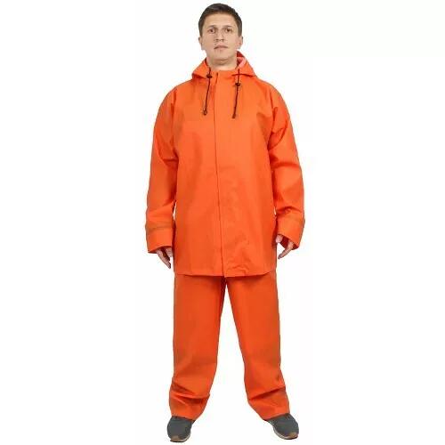 Костюм рыбака влагозащитный ПВХ, оранжевый фото 1
