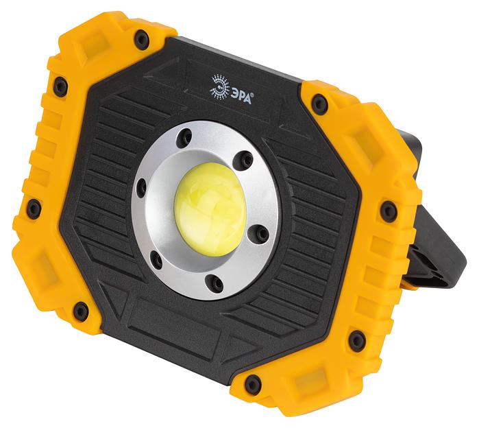 ЭРА Б0054038 Светодиодный фонарь Рабочие Практик PA-802 прожектор аккумуляторный 15Вт, COB, 6 режимов фото 1