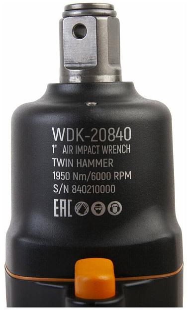 Гайковерт ударный пневматический 1” 1950 Нм WDK-20840 опт фото 6