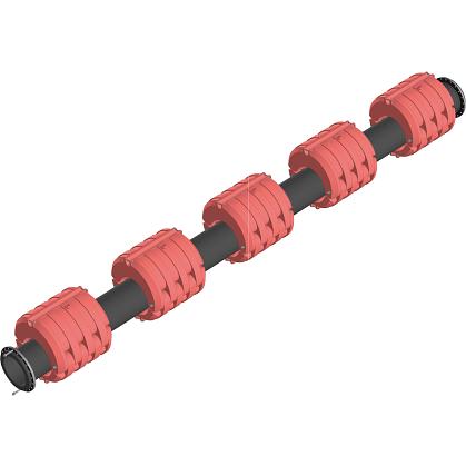 Плавучий трубопровод с пластиковым поплавком фото 1