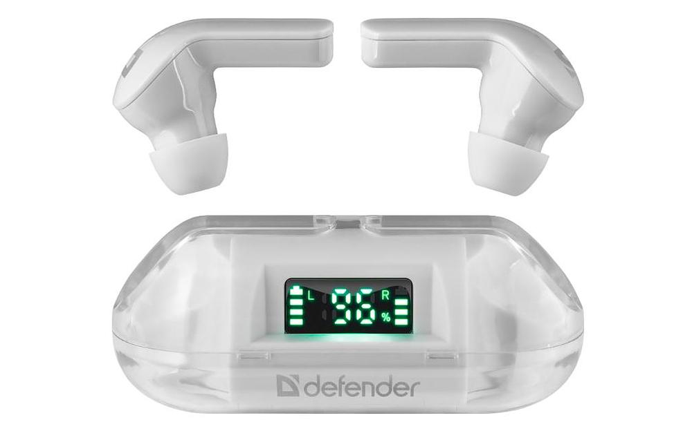 Гарнитура TWINS 916 TWS WHITE 63916 DEFENDER фото 3