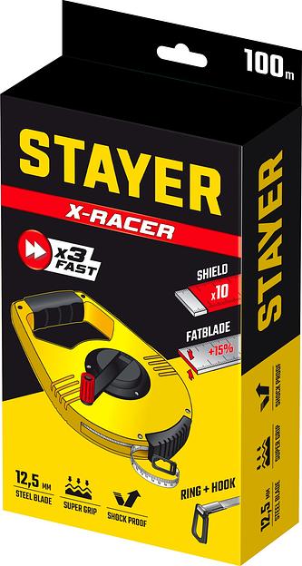 STAYER RACER 100 м геодезическая стальная мерная лента (34186-100) фото 7