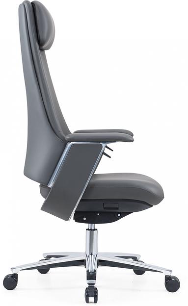 Кресло руководителя Cactus CS-LBK-KYOTO кожа крестов. алюминий фото 5