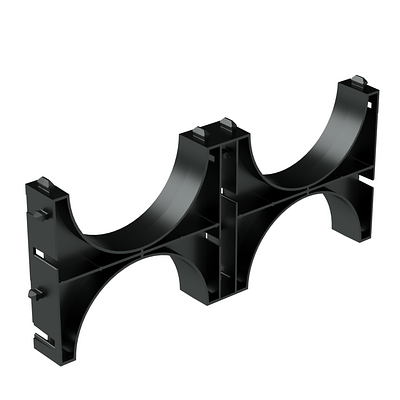 Держатель расстояния (кластер) для двустенных труб, д.90, двойной фото 1