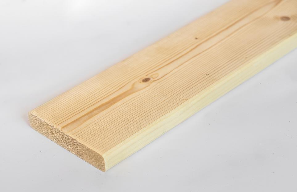 Доска строганная с четырех сторон, категории "АВ" 20*148*6 Радиусная фото 1