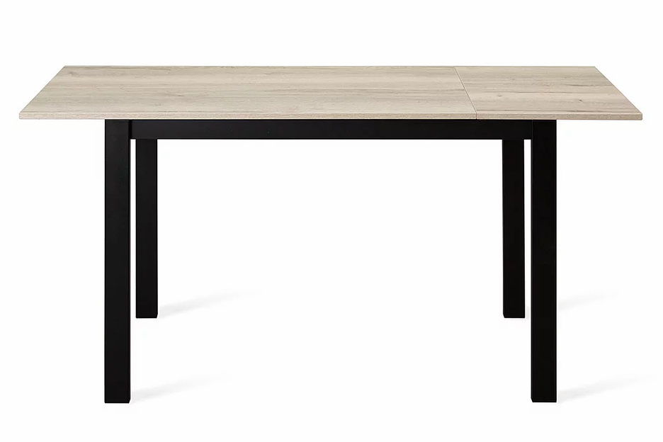 Стол Brad 110(+40)х70 см чёрный, галифакс белый фото 4