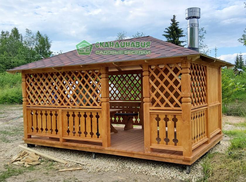 Беседка «Скандинавия» 3×5 м фото 4