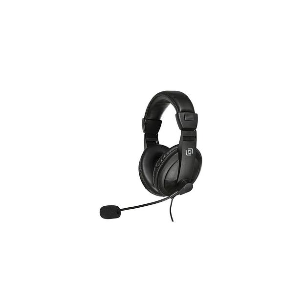 Гарнитура Oklick HS-M137V, для компьютера, мониторные, проводные, черный [614046] фото 1