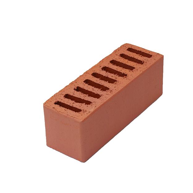 Облицовочный кирпич «Красный» ЕВРО пустотелый утолщенный фото 2