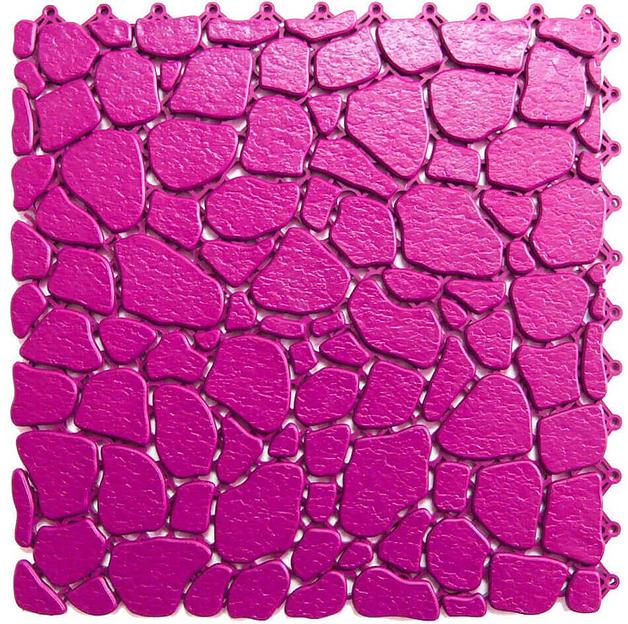 Aqua Stone – антискользящее дренажное покрытие, Цвет Розовый RAL 4010, Толщина модуля 10 мм. фото 1
