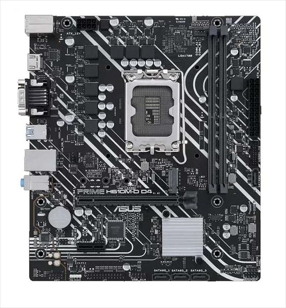 Материнская палата ASUS PRIME H610M-R D4-SI, LGA1700, B610, 2*DDR4, D-sub+DVI+HDMI, SATA 6.0, M.2, USB 3.2, mATX; 90MB1B40-M0ECY0 (PRIME H610M-R D4-SI) фото 1