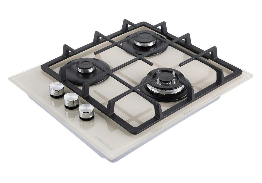 Газовая варочная поверхность Maunfeld EGHG.43.33CBG\G бежевый фото 4