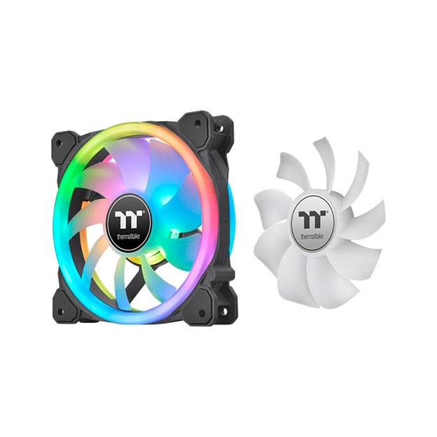 Кулер для компьютерного корпуса Thermaltake SWAFAN 12 RGB Radiator Fan TT Premium Edition (3-Fan Pac фото 1
