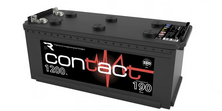 Аккумулятор Contact 190 А/ч, прямой полярности, болт ОПТ фото 2