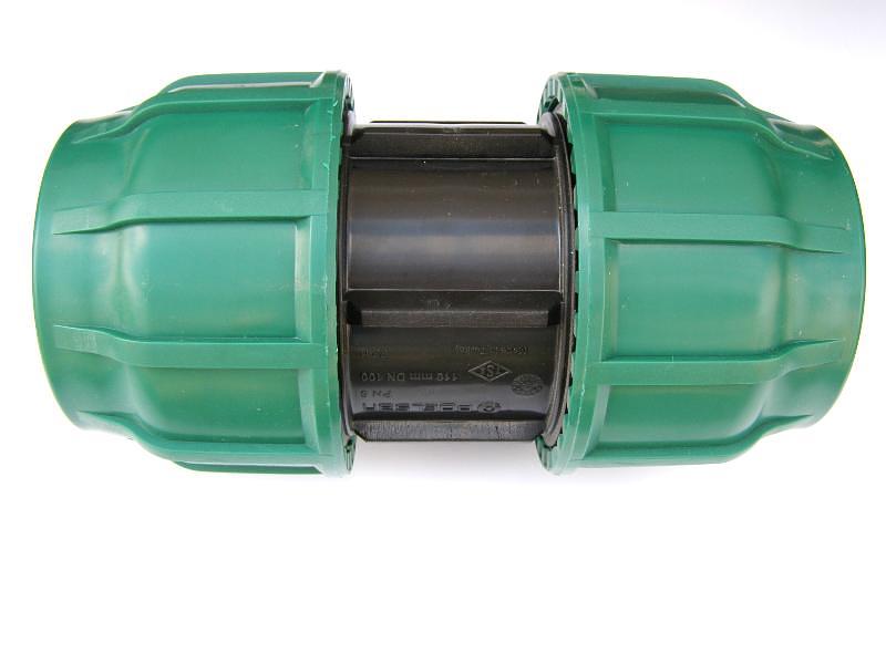 Муфта ПНД 90x90 соединительная компрессион. фото 1