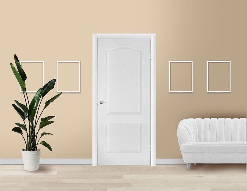 Межкомнатная дверь палитра белый гладь фото 2